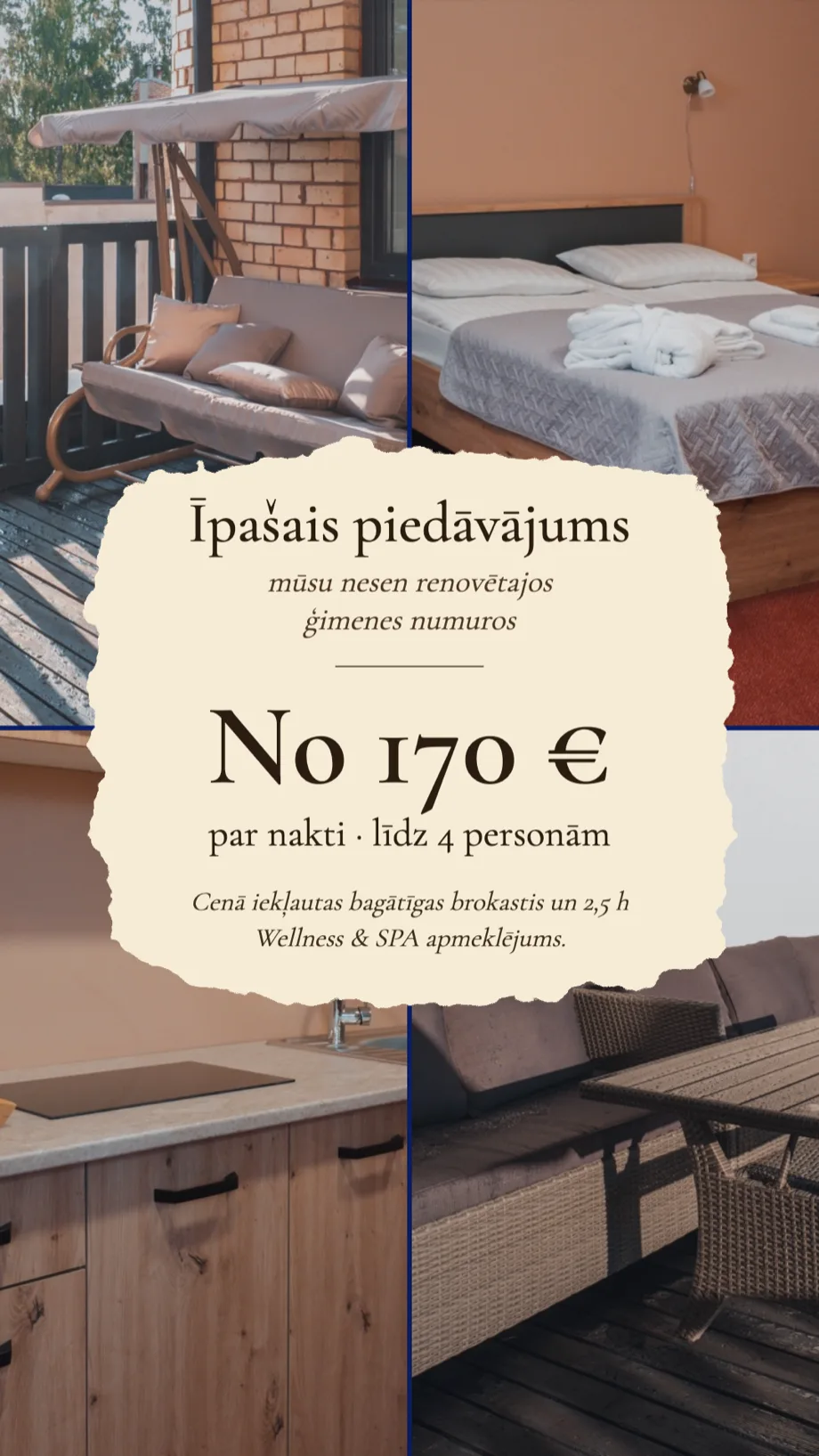 Special offer on our newly renovated family rooms, from €170 per night for up to four guests, with breakfast and Wellness & SPA access included.